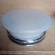 Large vintage chrome and glass ceiling light 1970