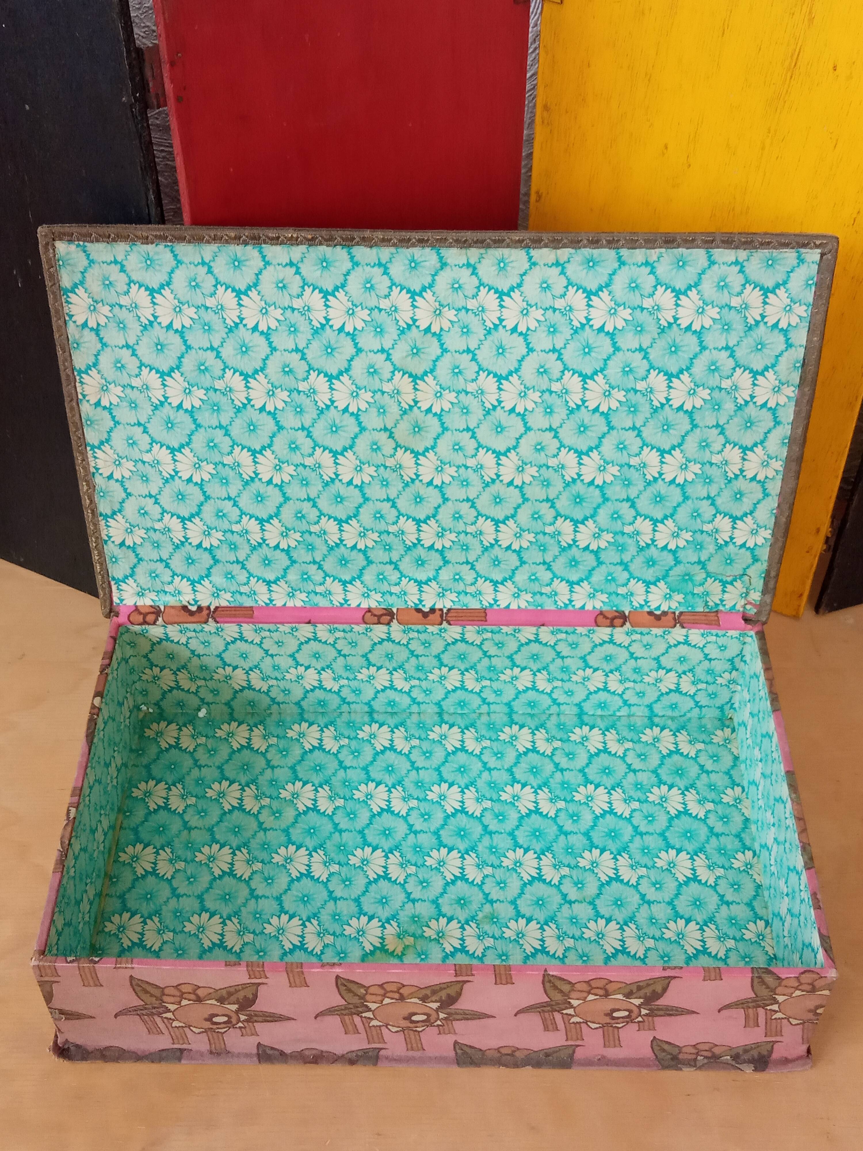 Art-deco fabric box