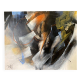 Oil on canvas modern composition by Mabris Outremer 2016