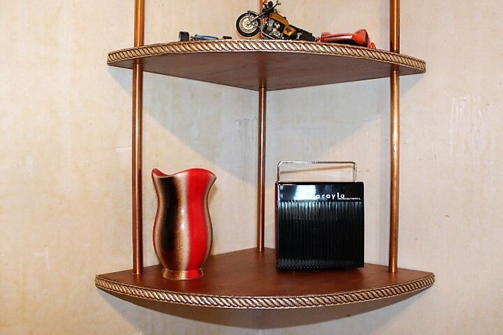 Etagère d’angle 50s unique
