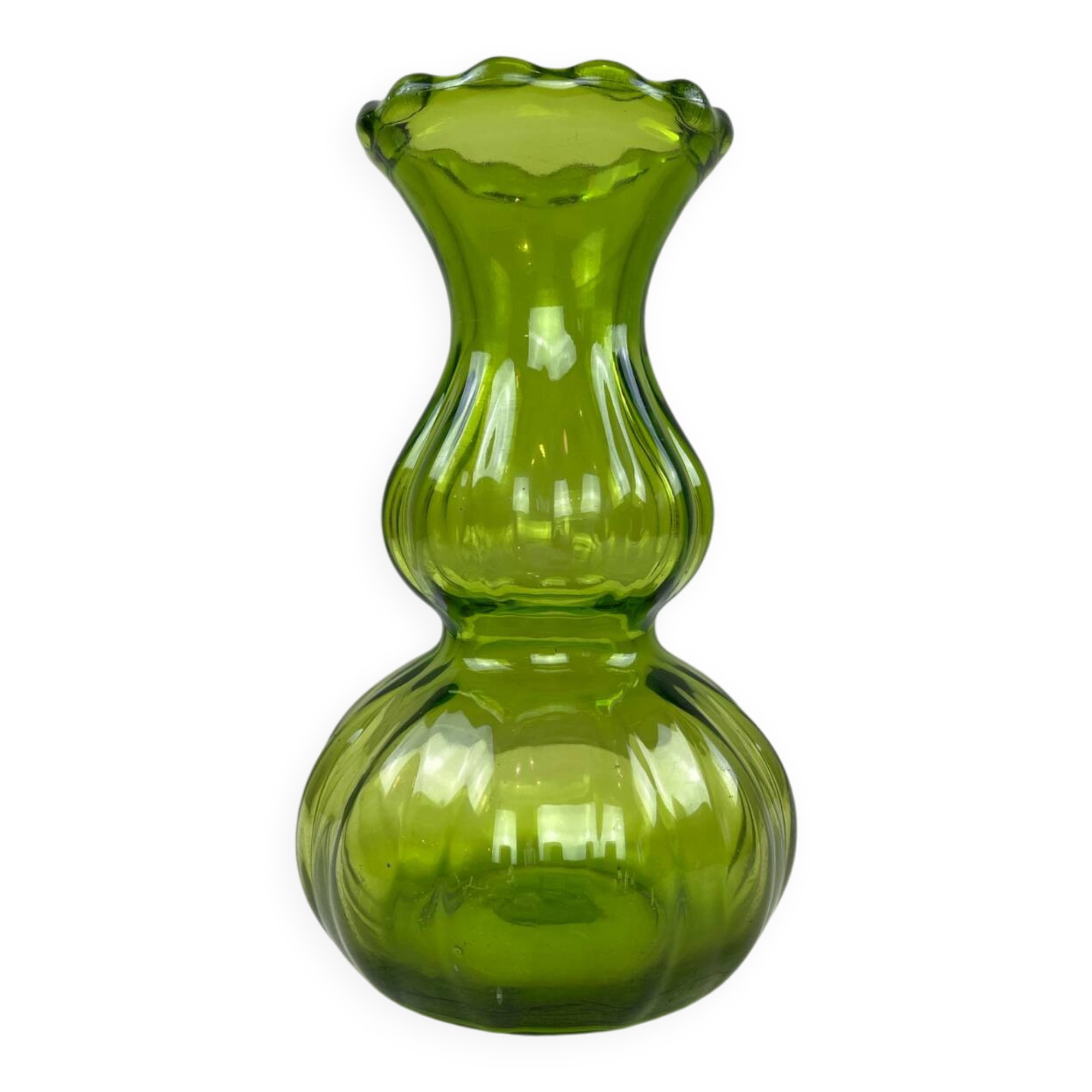 Vintage green vase