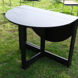 Scandinavian design oval table felling vintage folding 60-70-80