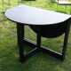 Scandinavian design oval table felling vintage folding 60-70-80