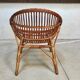 Easy Chair Hand-Woven in Wicker Rattan, Italy 1950s