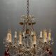 Murano Glass Fruit Crystal Beaded Chandelier, Italy, 1960s