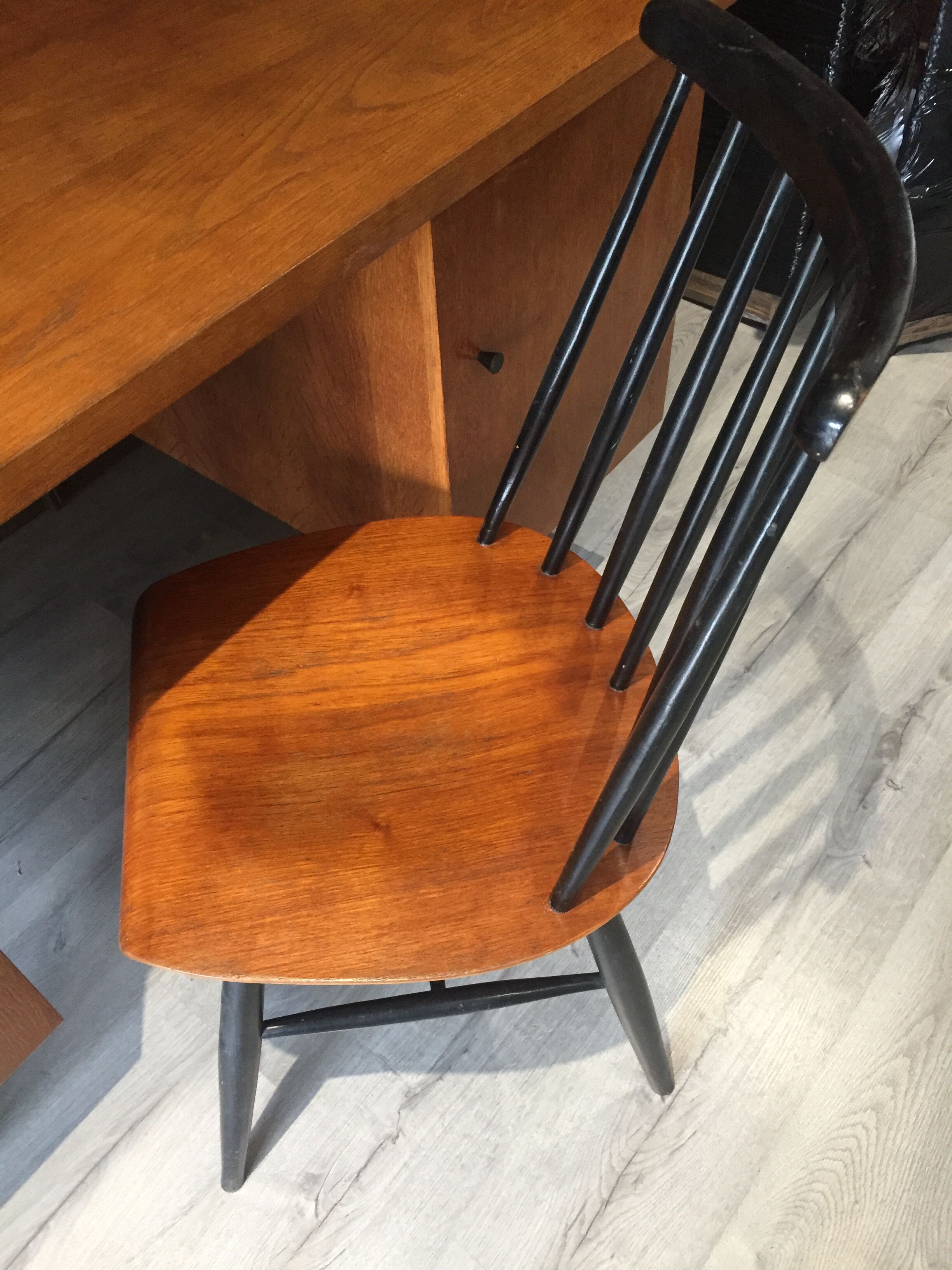 Vintage desk set and Scandinavian chair