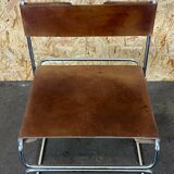 60s 70s steel suede vintage chair Giovanni Carini Planula Libellula