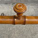 Bamboo style wooden coat holder 40s, 8 hooks