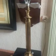 Lamp base in brass and marble - 1970s/1980s