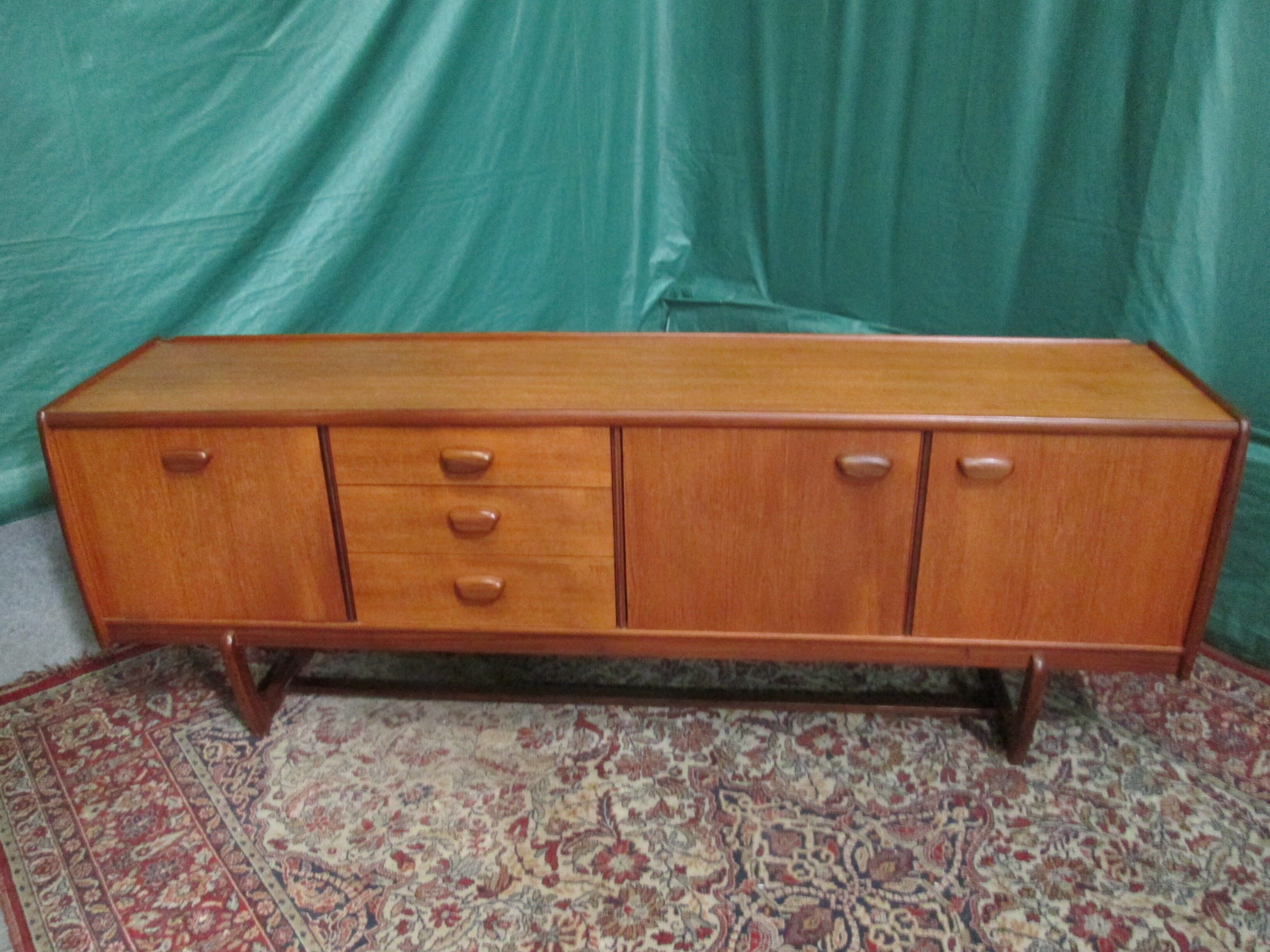 Vintage teak line sideboard