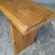 Solid wood bench patinated 140cm