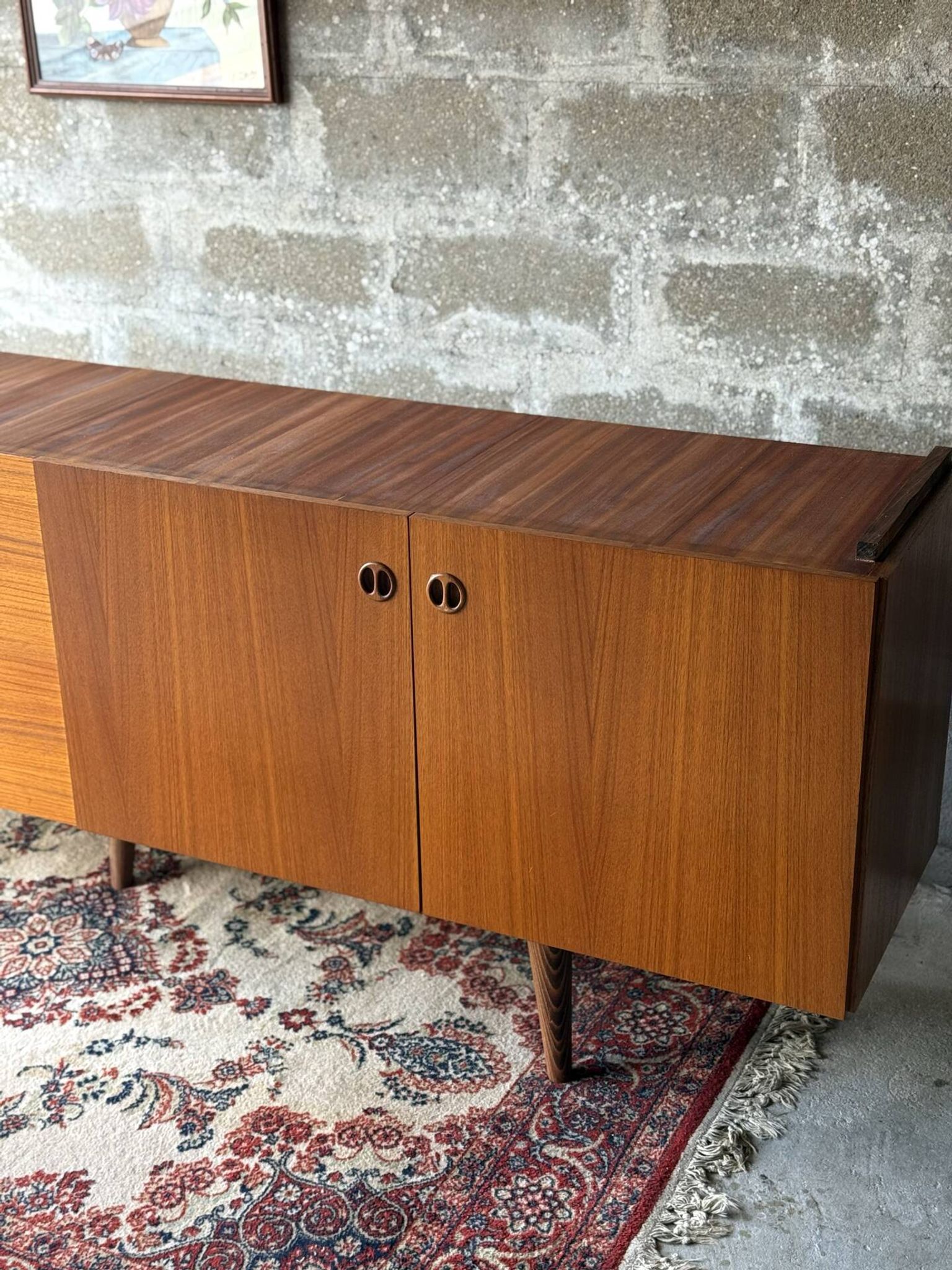 Enfilade vintage scandinave en teck, 1970
