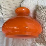Vintage globe in orange opaline