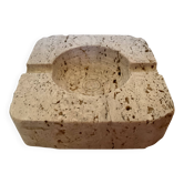 Ashtray catch-all in travertine
