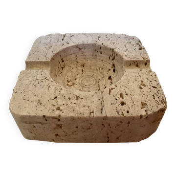 Ashtray catch-all in travertine