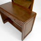 Art deco dressing table in sculpted walnut, france, circa 1930