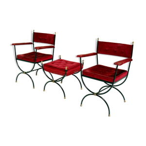 Chaises et tabouret Savonarola