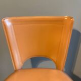 Bar stools covered in leather