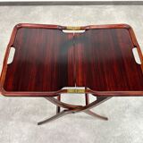 Folding table in mahogany in the style of the Vienna Secession.