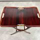Folding table in mahogany in the style of the Vienna Secession.