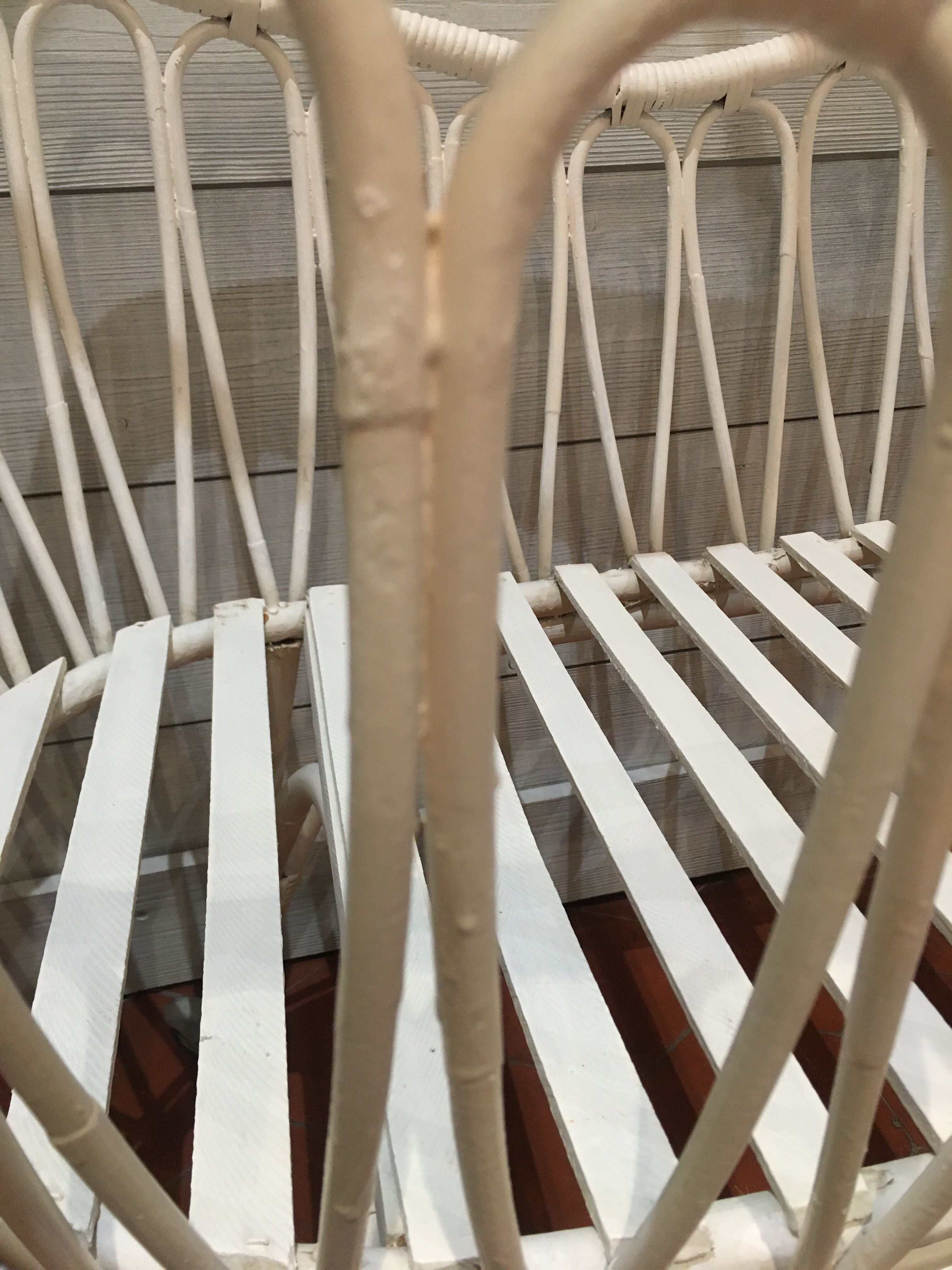 Rattan baby cradle