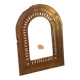 Miroir ancien doré à décor sculpté de style ethnique