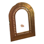 Antique gilded mirror with carved decoration – Ethnic/baroque style
