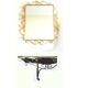 Golden mirror "Hollywood Regency" 50s Vintage (78 x 63.5)