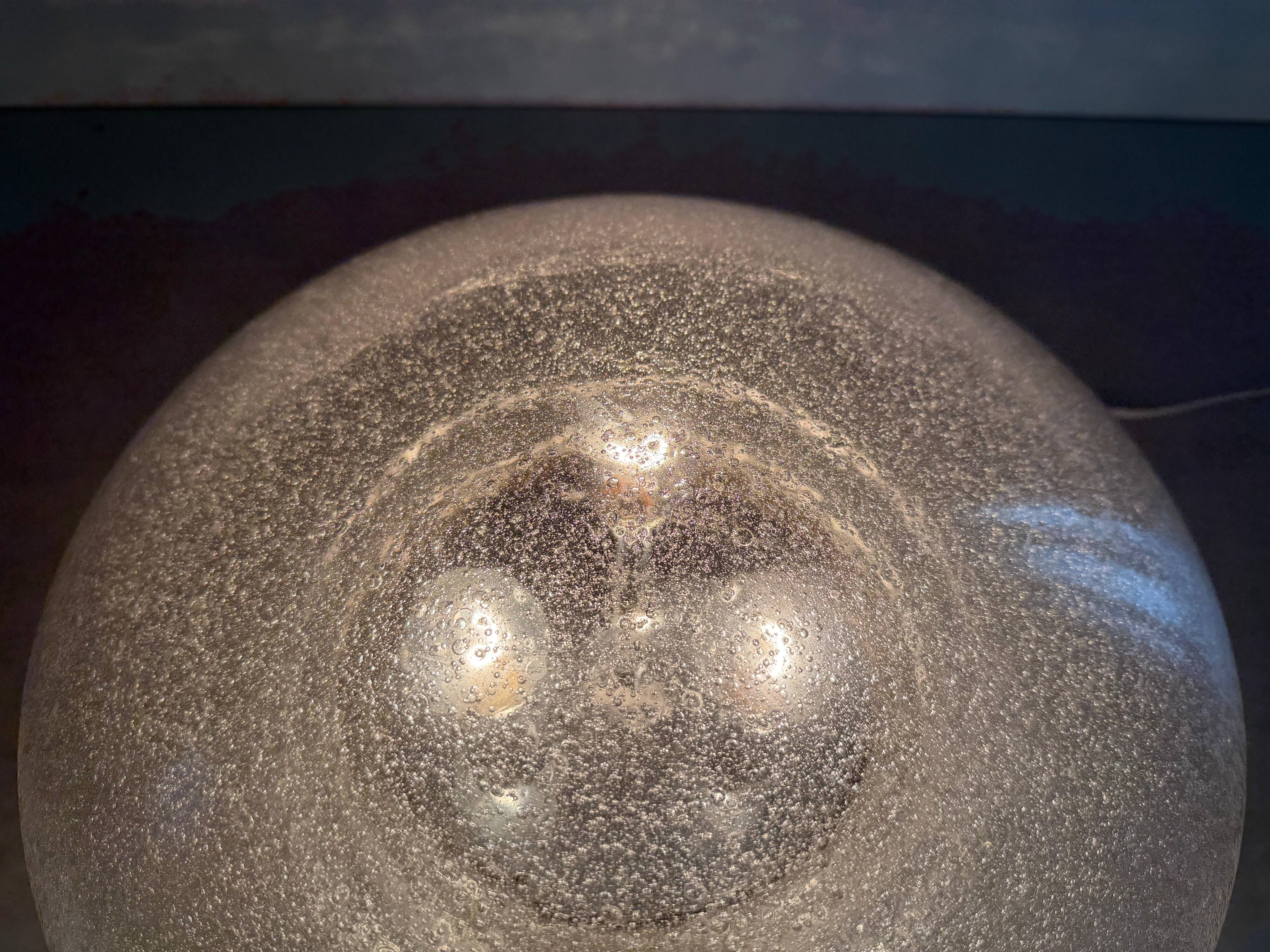 The Moderns Dome Glass Flush Mount Light by Doria, 1960s, Germany