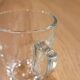 4 transparent glass coffee cups