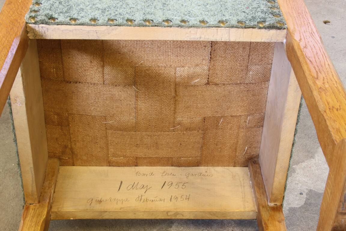 Vintage 1950s signature, solid oak dining throne chairs, Danish craftsmanship