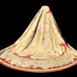 Large Circular Aubusson Style Rug / Round 3.05 M. Diameter