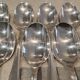 12 silver-plated soup spoons by Christofle America