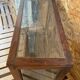 Vitrine en Teck