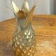 Pineapple vase in solid brass