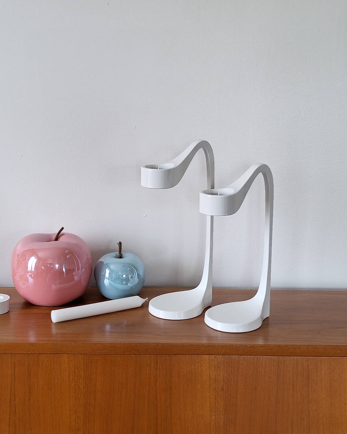 Pair of IKEA design candlesticks 90 Monika Mulder