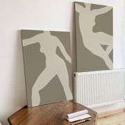 Ensemble de peintures abstraites sur toile, 70x100cm