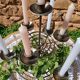 Wrought iron chandelier with 7 candles
