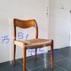 4 Scandinavian chairs by Niels Otto Møller, Danish design, 1950s, wood and rope