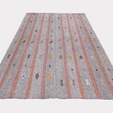 Mid-century handmade tribal pala kelim rug, 1960s