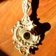Bronze hand candle holder, cellar rat