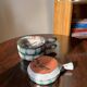 3 Vallauris fondue pots with thistle decoration by Etienne Daniel