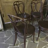 4  anciennes chaises de bistrot Thonet