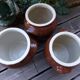 Glazed stoneware grease pot
