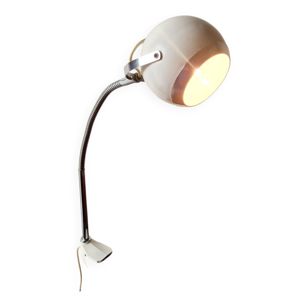Lampe Eye Ball flexible années 60 modèle étau