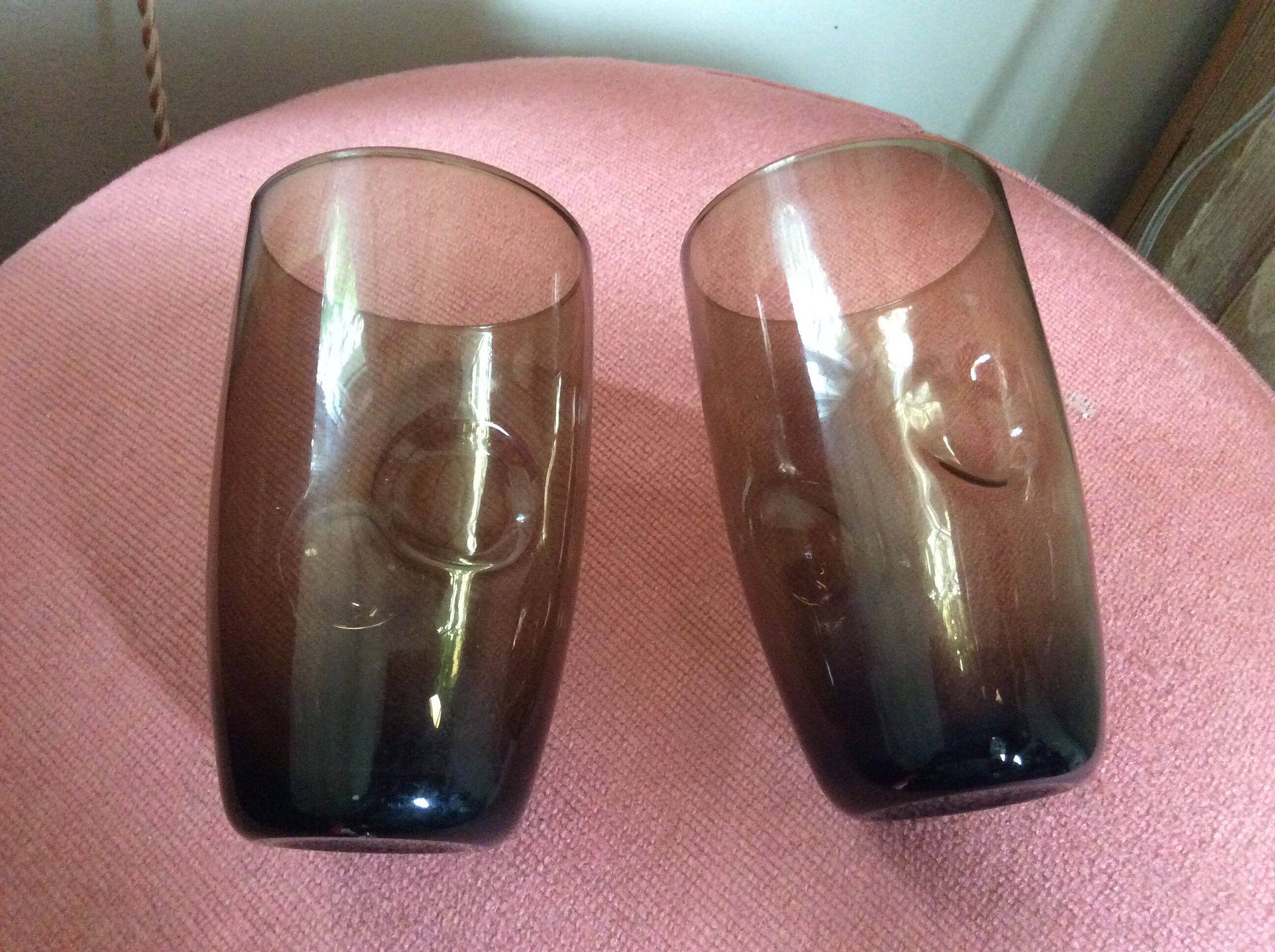 Series of 5 vintage glasses