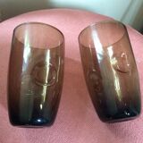 Series of 5 vintage glasses
