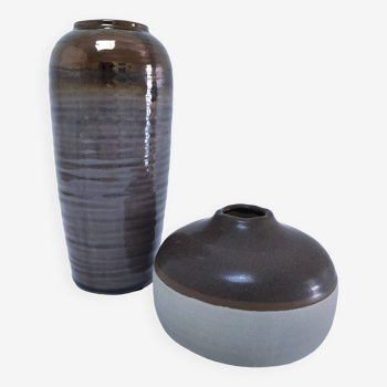 Two Broste Copenhagen designer ceramic vases