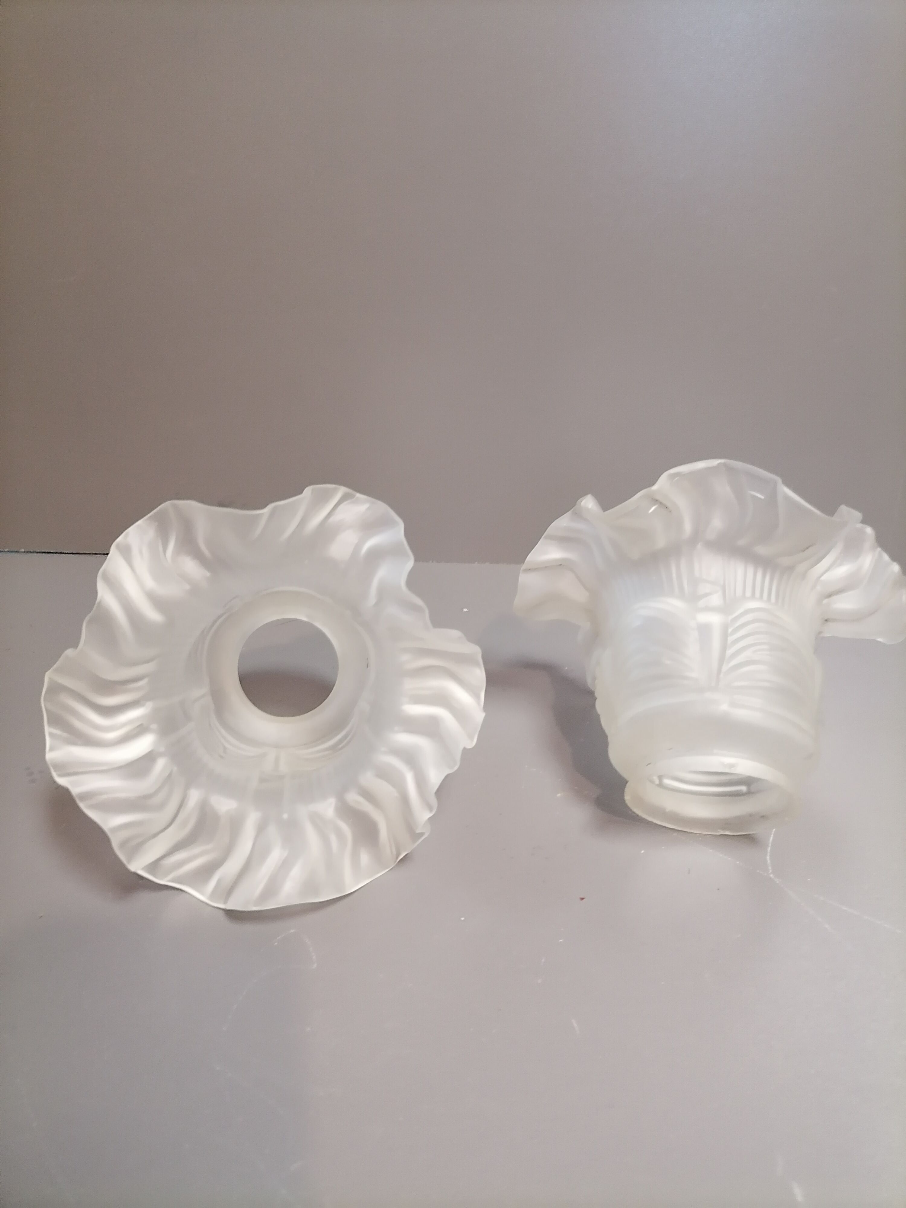 Tulipes pour Lustre verre opaque
