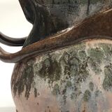 Belgian flamed salted stoneware teapot by Marcellus Aubry